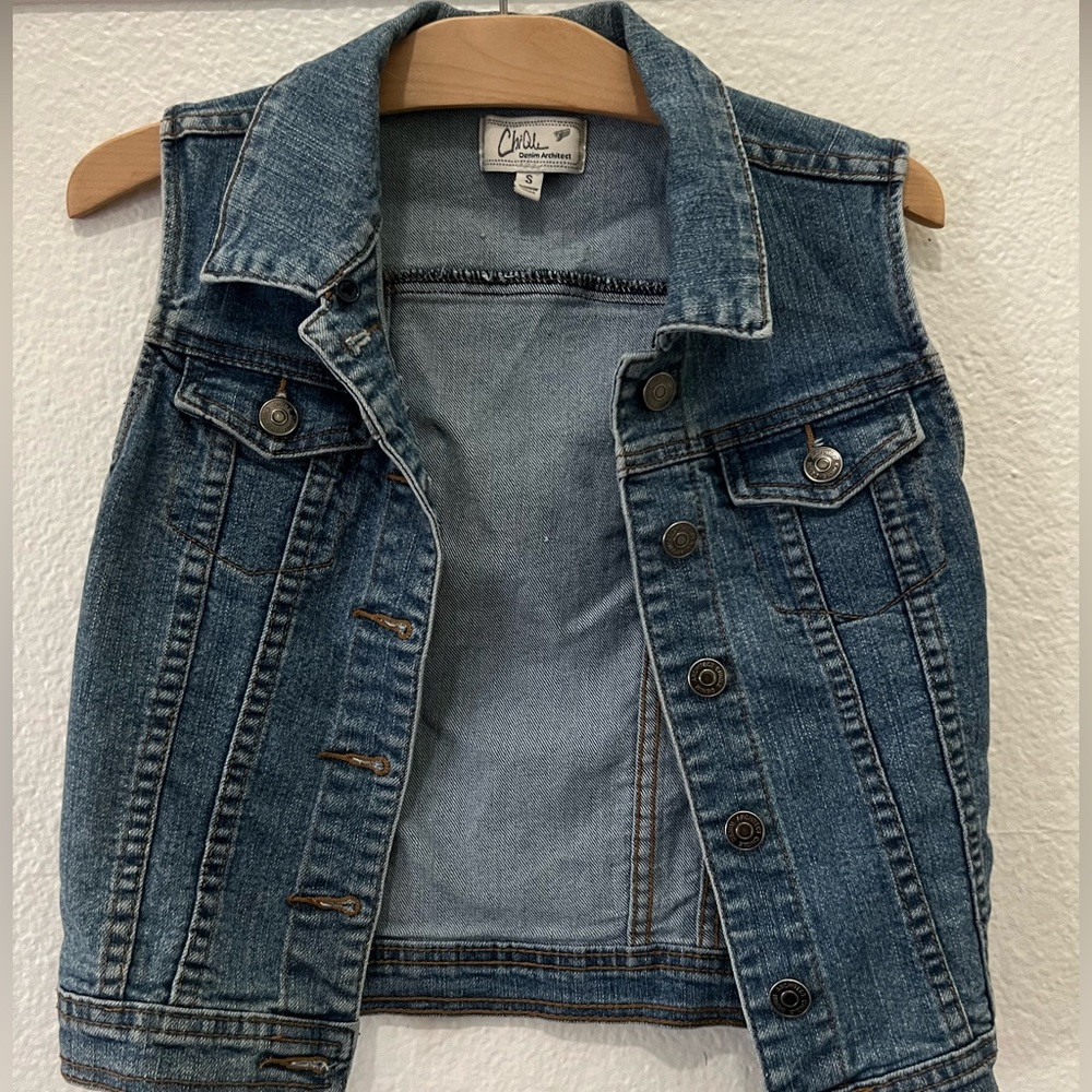 Vintage denim vest